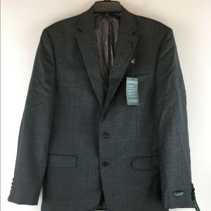 Sale $20 NWT Men's Ralph Lauren Ultraflex Suit Jacket Size-40L 34W Color-Grey